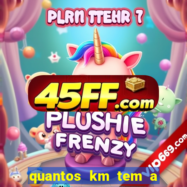 quantos km tem a serra de santos